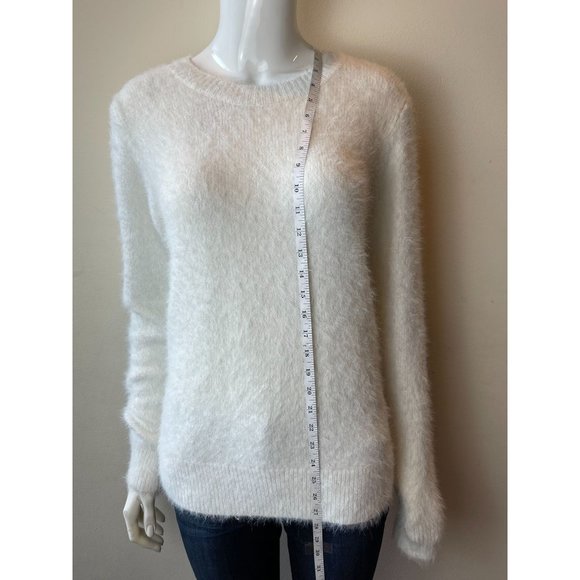 A New Day Womens Pullover Sweater Round Neck Long Sleeve White Size Medium - Picture 7 of 12